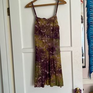 Mesh like green and purple dress wild fable m